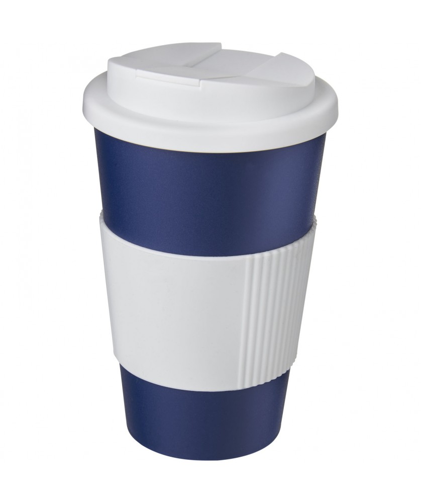 Mugs isothermes - Gobelet isolant Americano® 350ml avec bandeau antidérapant et couvercle anti-fuite | PRINTECOM