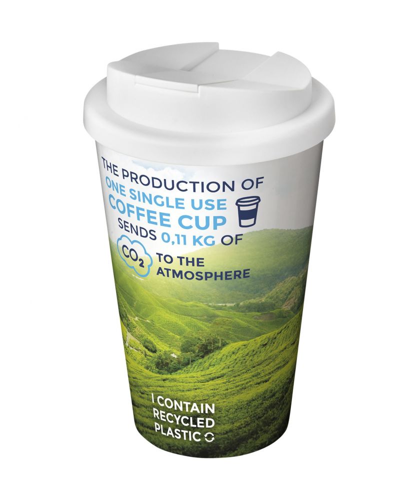 Mugs isothermes - Gobelet isolant Brite-Americano® 350ml avec couvercle anti-fuite | PRINTECOM