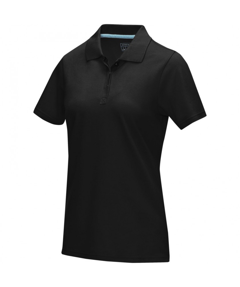 Textiles mode - Polo Graphite bio manches courtes femme | PRINTECOM