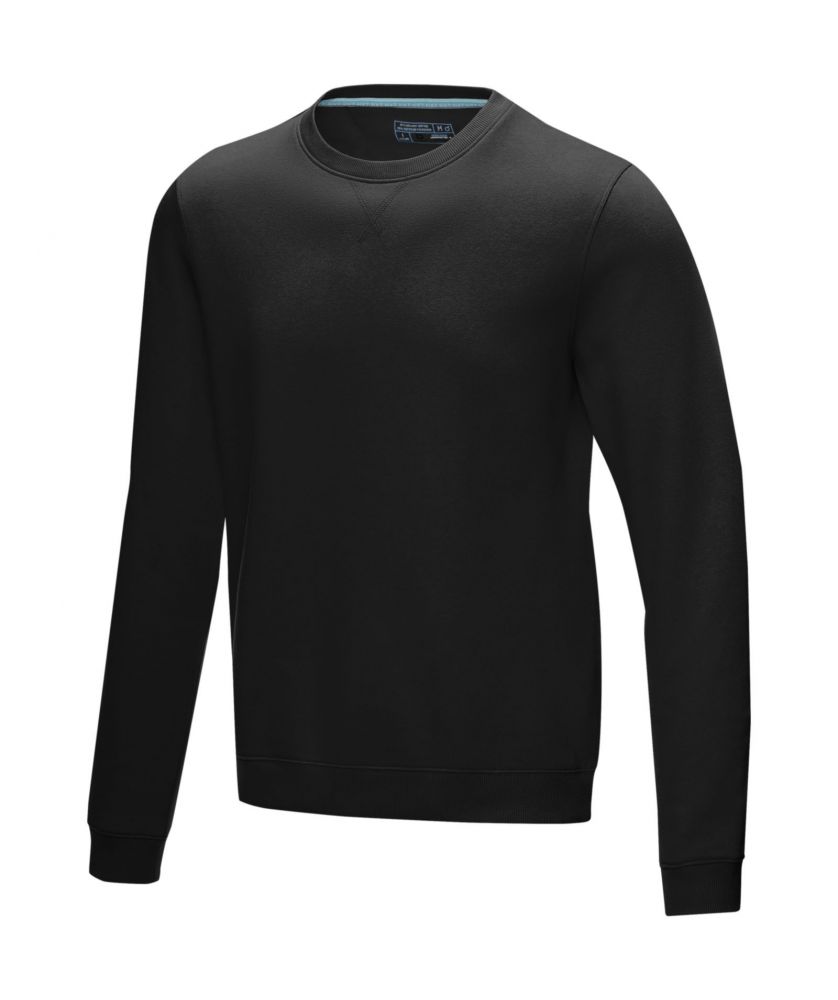 Sweat homme personnalisé col rond coton bio Jasper Textiles mode publicitaire