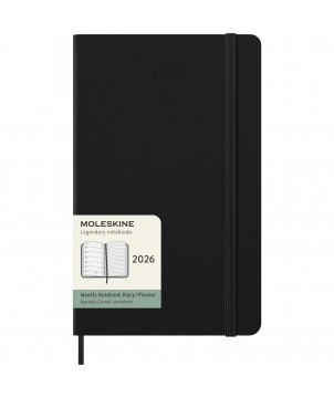 Carnets - Agenda L hebdomadaire 12 mois Moleskine à couverture rigide | PRINTECOM