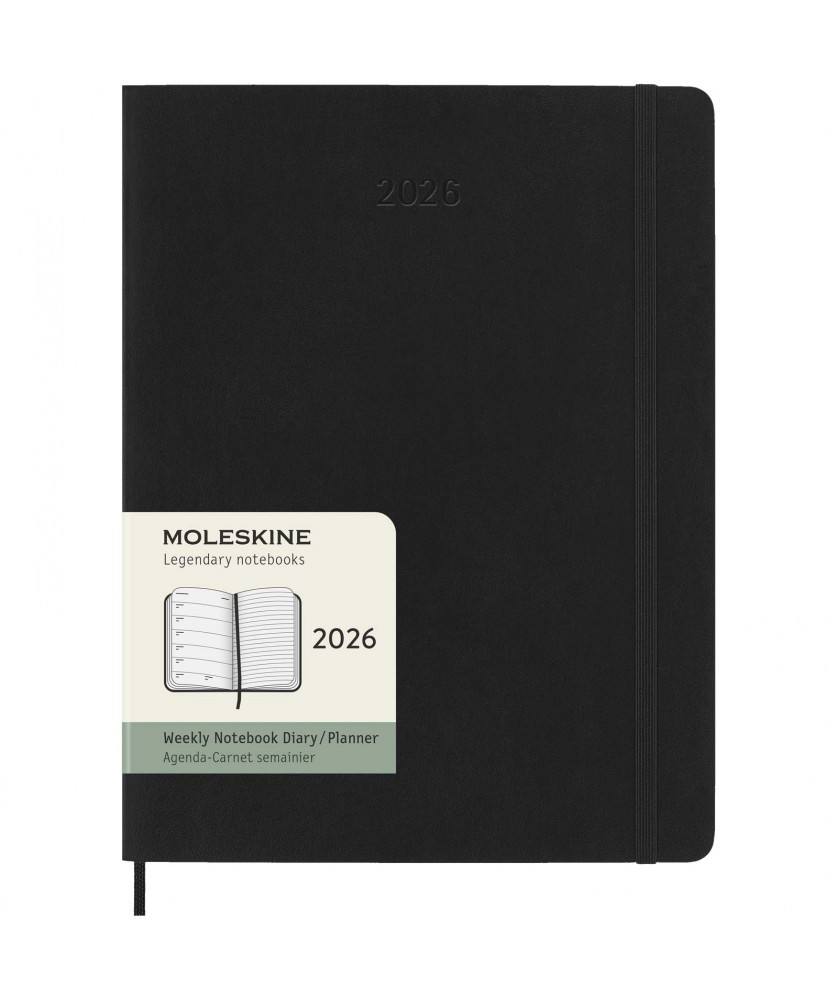 Carnets - Agenda XL 12 mois Moleskine à couverture souple | PRINTECOM