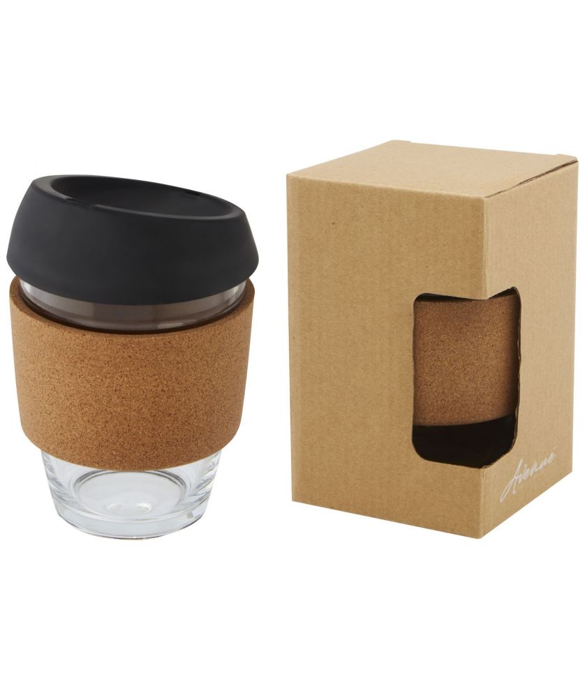 Gobelet personnalisé verre borosilicate 360 ml Lidan Gobelets et mugs publicitaire
