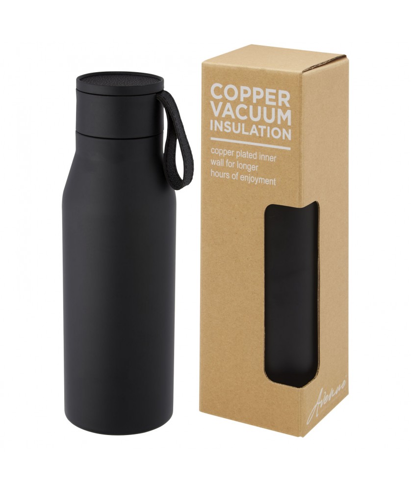Bouteilles isothermes - Bouteille Ljungan de 500 ml en acier inoxydable avec isolation par le vide et couche de cuivre | PRINTECOM