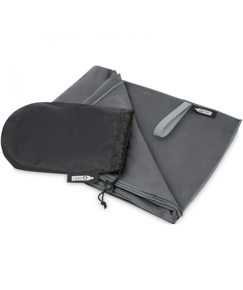 Serviettes - Serviette Pieter ultra-légère à séchage rapide fabriquée en PET recyclé 130 x 80 cm | PRINTECOM