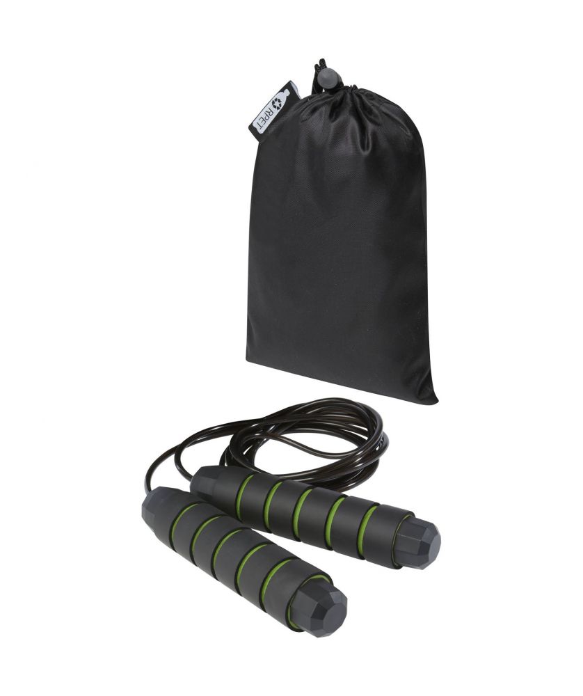 Corde à sauter souple en pochette PET recyclé personnalisée Austin Fitness et musculation publicitaire