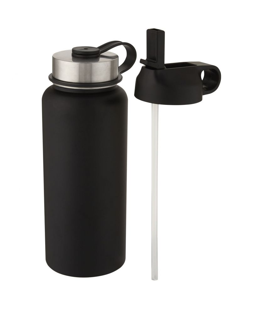 Bouteille isotherme personnalisée inox 1 L Supra 2 couvercles