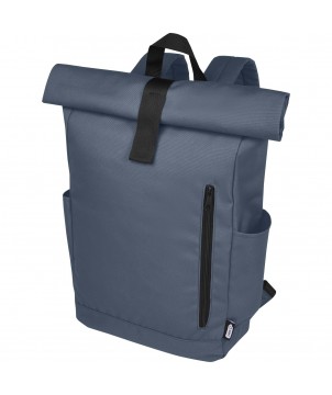 Sacs à dos - Sac à dos Byron de 18 L en RPET GRS 15,6" avec dessus enroulable | PRINTECOM