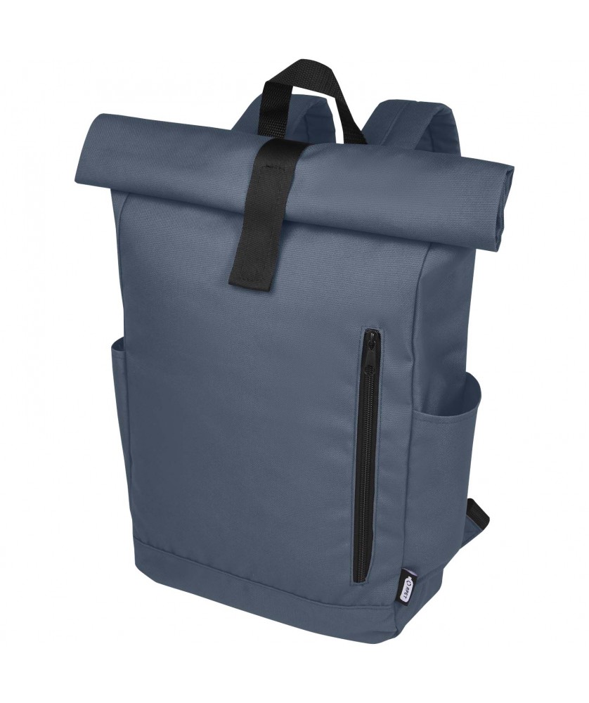 Sacs à dos - Sac à dos Byron de 18 L en RPET GRS 15,6" avec dessus enroulable | PRINTECOM