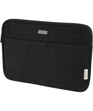 Housse pour ordinateur 14 pouces en toile recyclée GRS personnalisée Joey Accessoires informatiques publicitaire