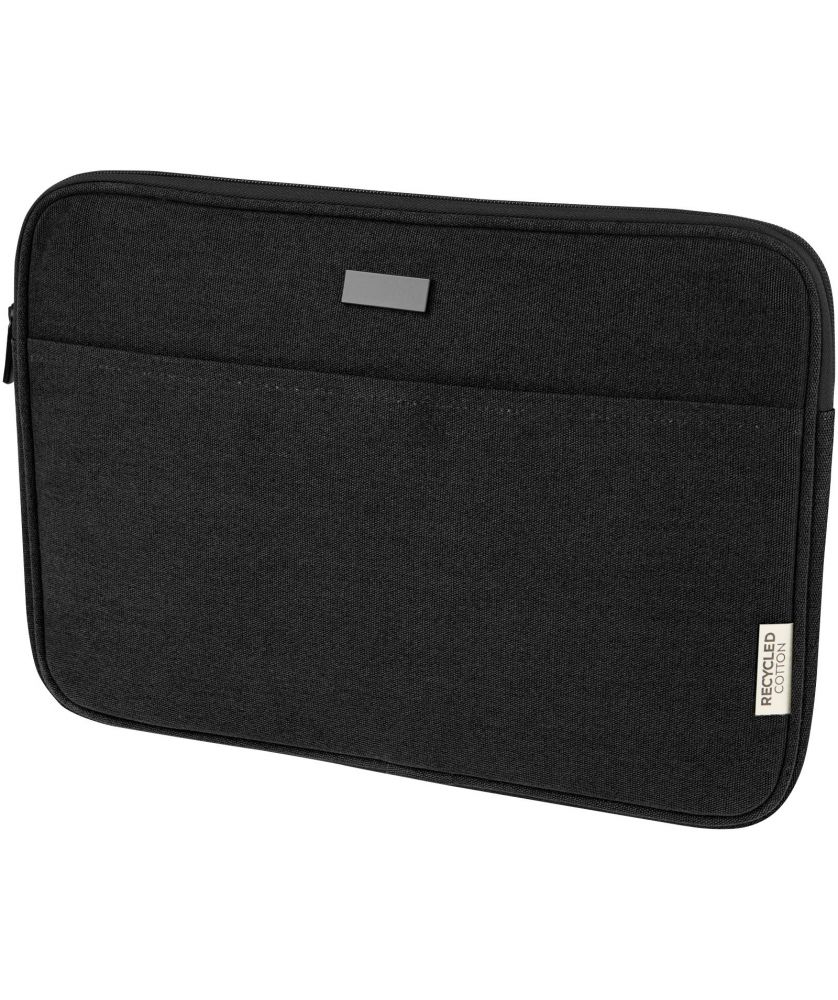 Housse pour ordinateur 14 pouces en toile recyclée GRS personnalisée Joey Accessoires informatiques publicitaire