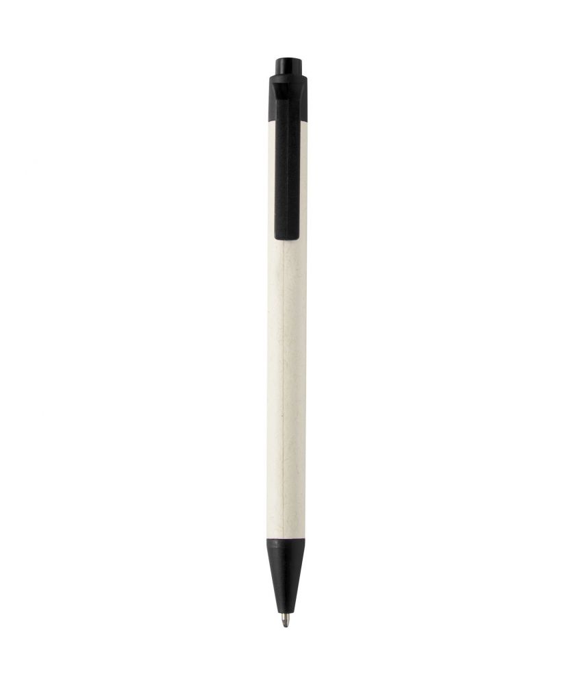Stylo bille Dairy en briques de lait recyclées personnalisé (encre noire) Stylos publicitaire