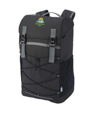 Sac à dos ordinateur déperlant recyclé GRS personnalisé 15,6 pouces 23 L Aqua Sacs à dos publicitaire