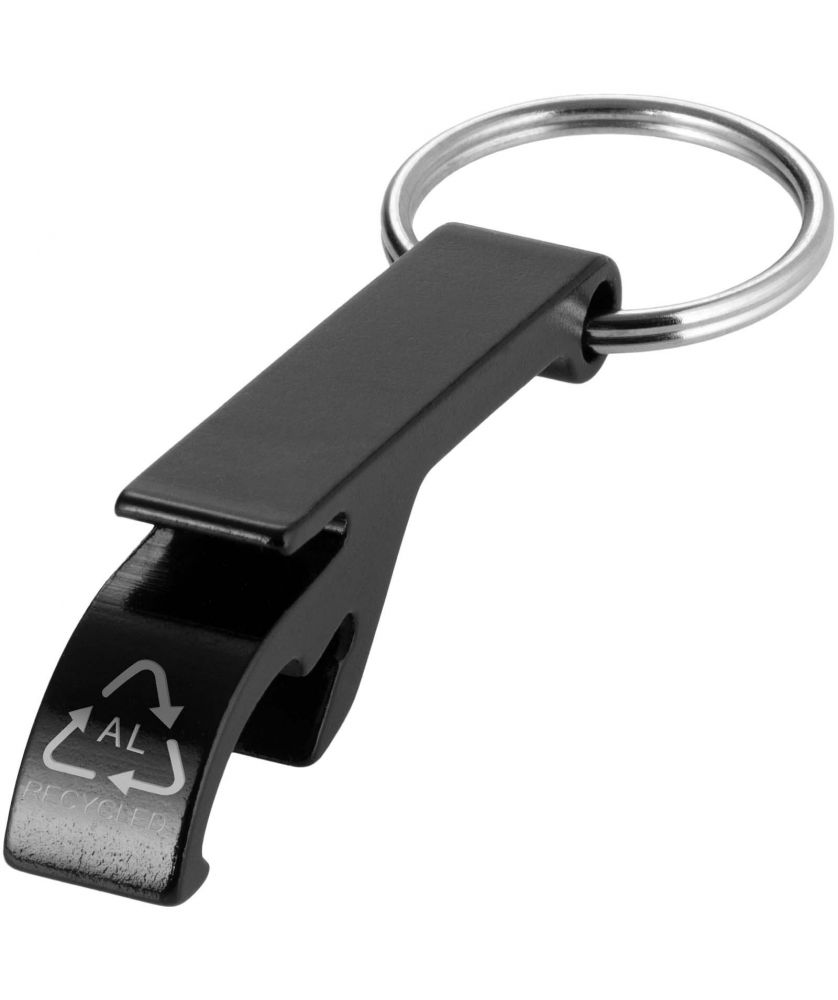Porte-clés ouvre-bouteille et canette en aluminium recyclé personnalisé Tao Porte-clés publicitaire