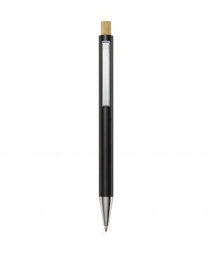 Stylo bille Cyrus en aluminium recyclé personnalisé (encre noire) Stylos publicitaire