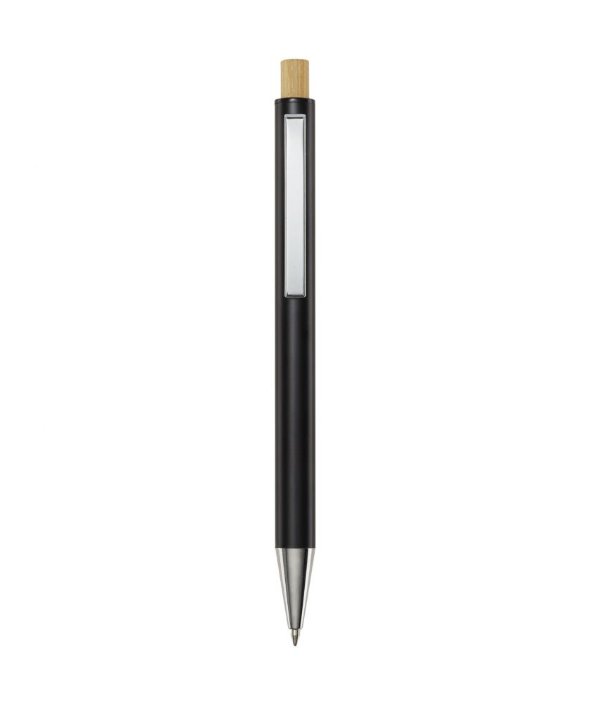 Stylo bille Cyrus en aluminium recyclé personnalisé (encre noire) Stylos publicitaire