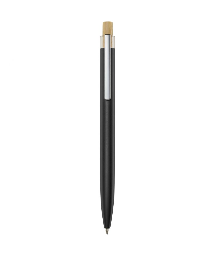 Stylo bille Nooshin en aluminium recyclé personnalisé (encre noire) A trier publicitaire