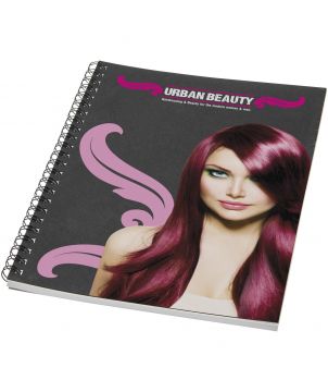 Carnet à spirale A5 coloré en papier recyclé Desk-Mate® personnalisé Carnets publicitaire