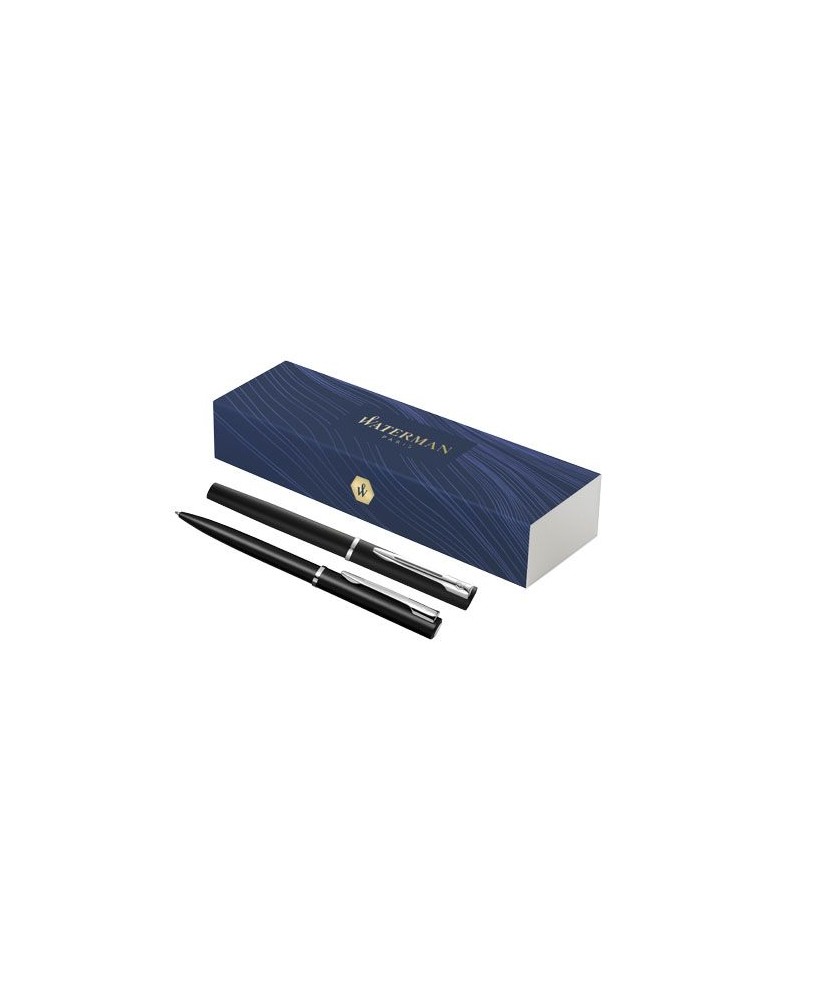 Parure de stylos-bille et roller Allure (encre bleue)
