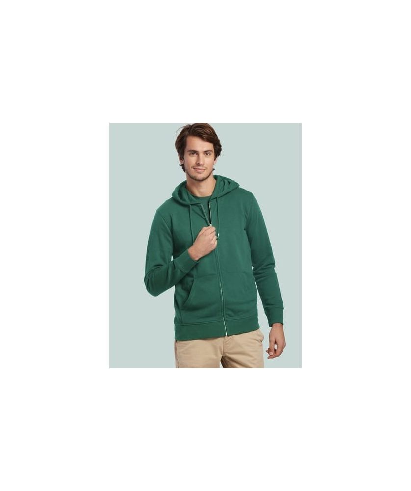 Hoodie Zippé Unisexe Coton Bio