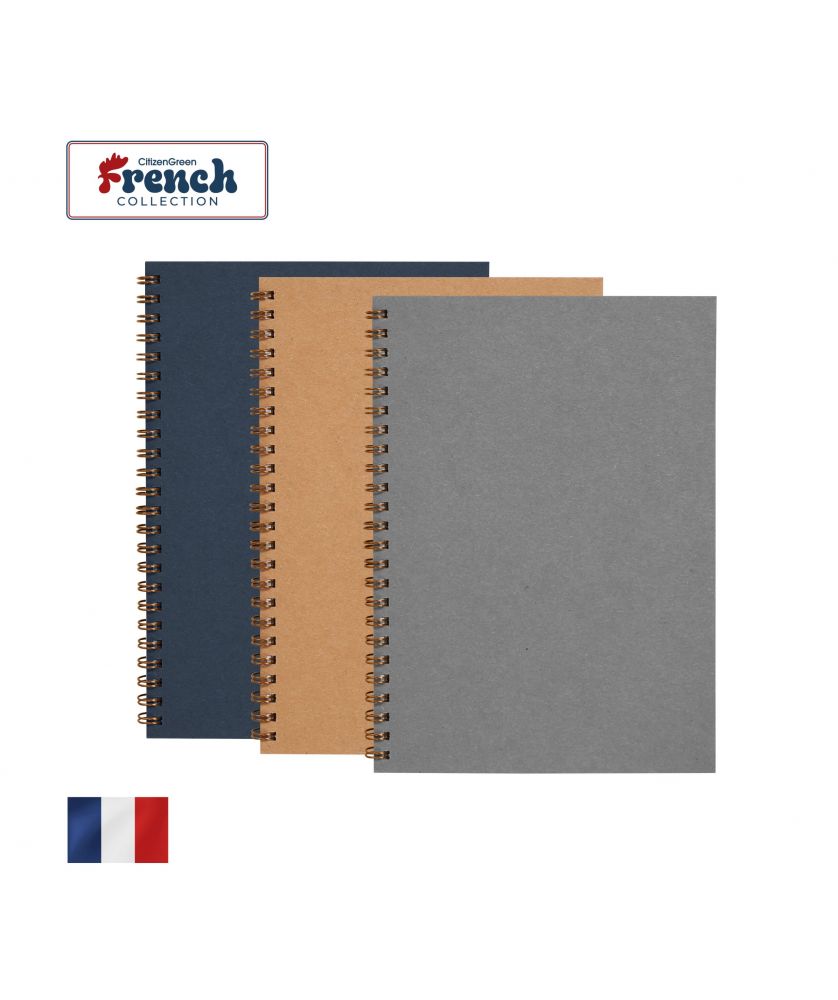 Cahier spirale A5 memento personnalisé Made in France Printécom - Objets et Supports Publicitaires publicitaire