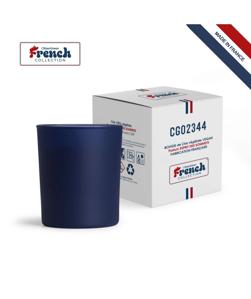 Bougie en verre 200g (50h) personnalisée Made in France Printécom - Objets et Supports Publicitaires publicitaire