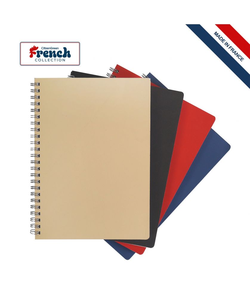 Cahier à spirale A5 liber personnalisé Made in France Printécom - Objets et Supports Publicitaires publicitaire