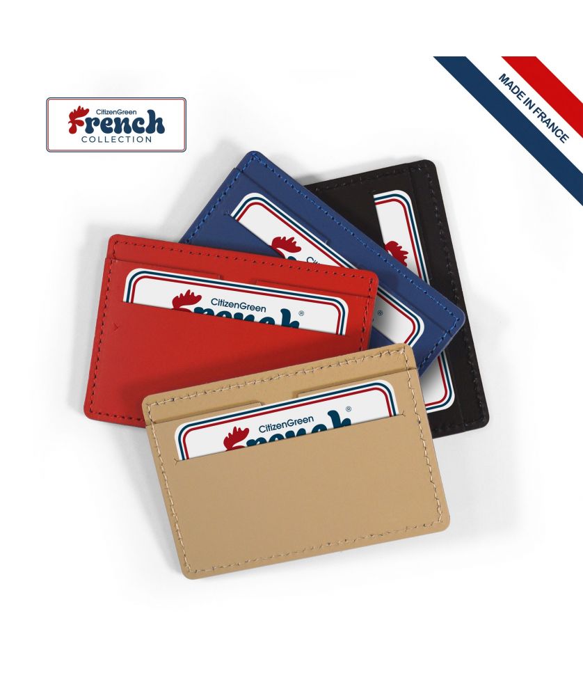 Porte cartes en cuir tintin personnalisé Made in France