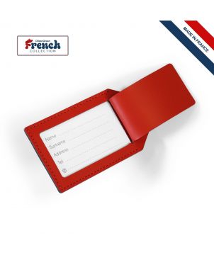 Porte étiquette en cuir milou personnalisé Made in France Printécom - Objets et Supports Publicitaires publicitaire