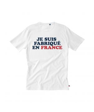 T shirt bio blanc 160g achille personnalisé Made in France Printécom - Objets et Supports Publicitaires publicitaire