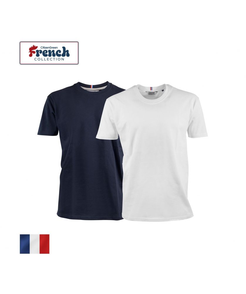 T shirt bio 240g alphonse personnalisé Made in France Printécom - Objets et Supports Publicitaires publicitaire