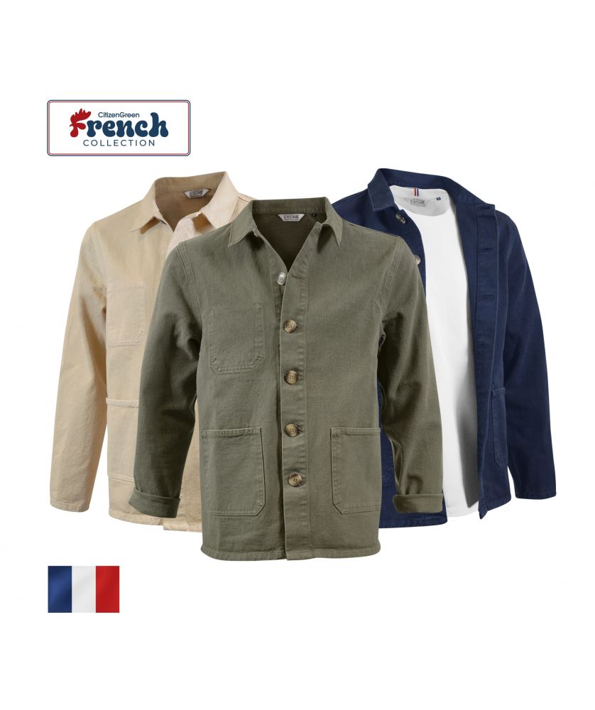 Veste worker 355g marius personnalisée Made in France Printécom - Objets et Supports Publicitaires publicitaire