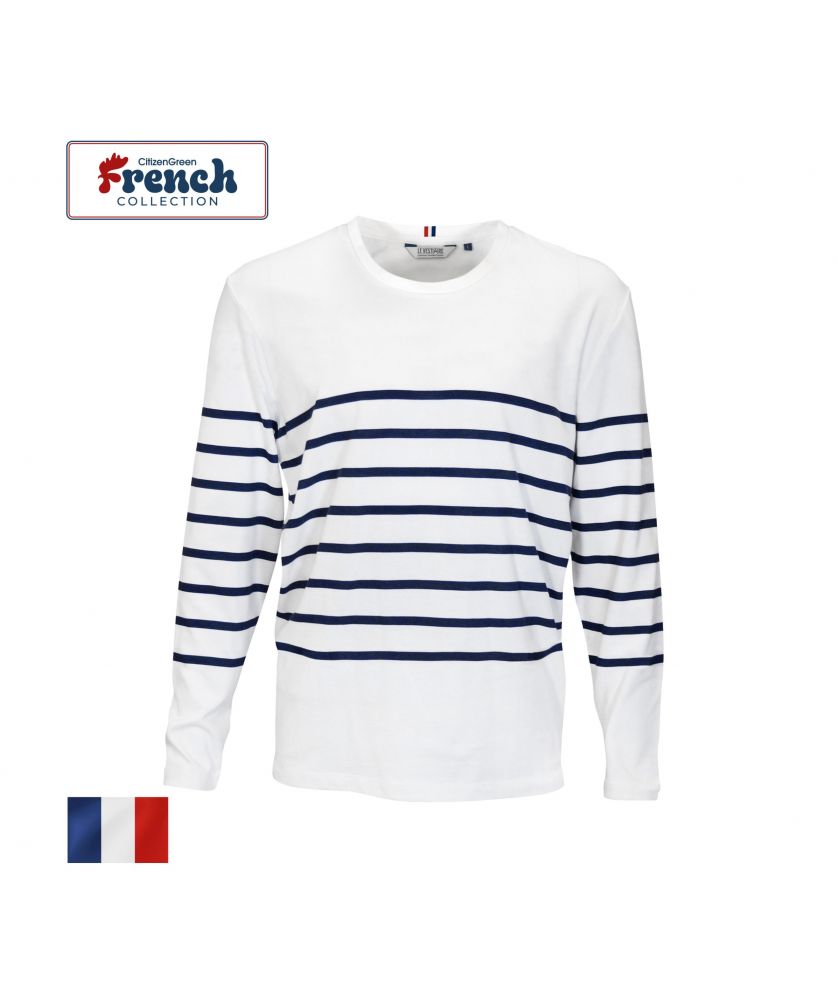 Marinière bio 230g malo personnalisée Made in France Printécom - Objets et Supports Publicitaires publicitaire