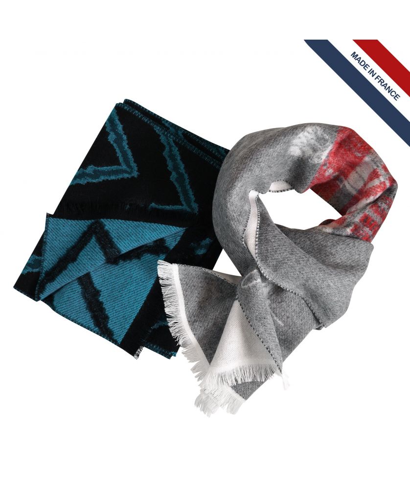 Echarpe jacquard 280g personnalisé Made in France Printécom - Objets et Supports Publicitaires publicitaire