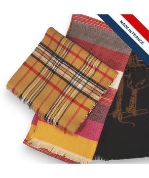 Echarpe jacquard 280g personnalisé Made in France Printécom - Objets et Supports Publicitaires publicitaire