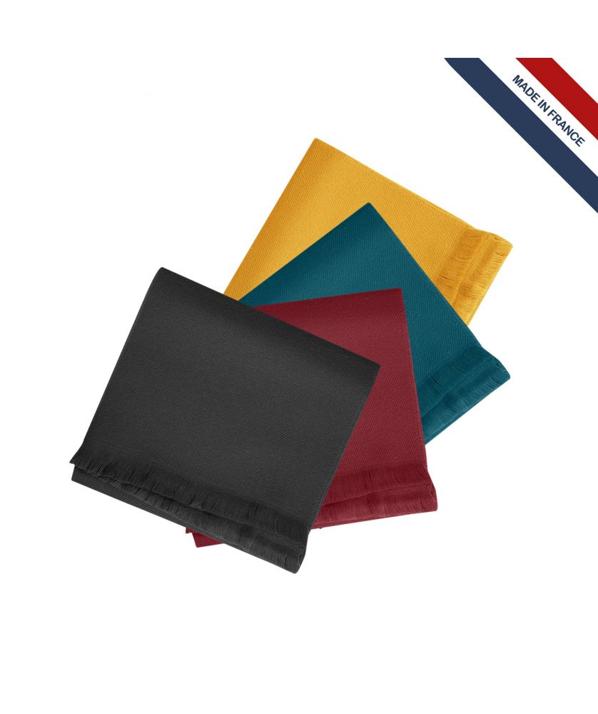 Echarpe frangée bio 125g personnalisé Made in France Printécom - Objets et Supports Publicitaires publicitaire