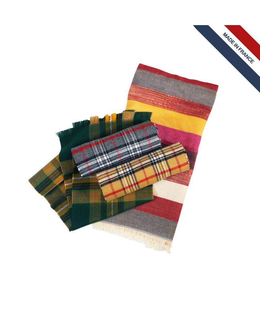 Echarpe jacquard bio 125g personnalisé Made in France Printécom - Objets et Supports Publicitaires publicitaire