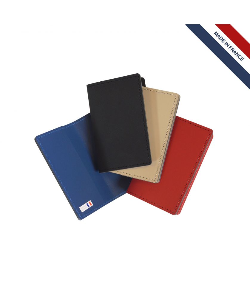 Porte cartes en cuir régénéré personnalisé Made in France Printécom - Objets et Supports Publicitaires publicitaire