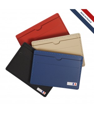 Porte-cartes en cuir régénéré