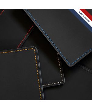 Porte étiquette en cuir réglé. personnalisé Made in France Printécom - Objets et Supports Publicitaires publicitaire