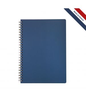Cahier spirale en cuir régé. personnalisé Made in France Printécom - Objets et Supports Publicitaires publicitaire