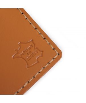 Porte étiquette en cuir réglé. personnalisé Made in France Printécom - Objets et Supports Publicitaires publicitaire