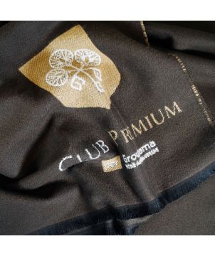 Plaid jacquard 280g personnalisé Made in France Printécom - Objets et Supports Publicitaires publicitaire