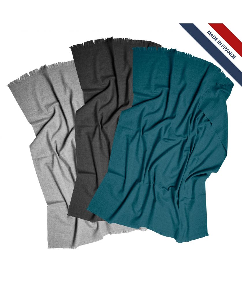 Plaid frangé biologique 230g personnalisé Made in France Printécom - Objets et Supports Publicitaires publicitaire