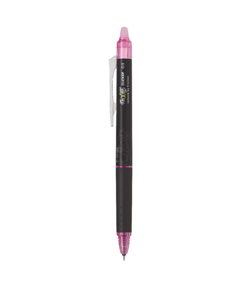 Stylo à encre effaçable FriXion Clicker personnalisé (rose) Écriture MIF publicitaire