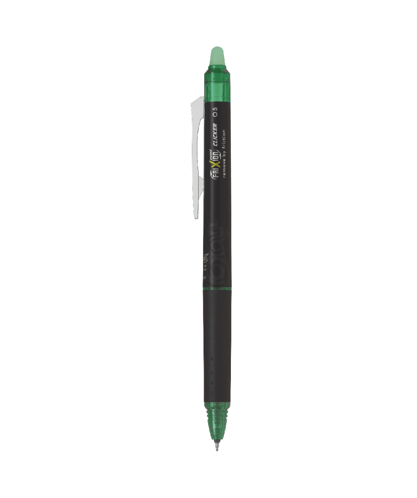 Stylo Frixion clicker et point clicker vert