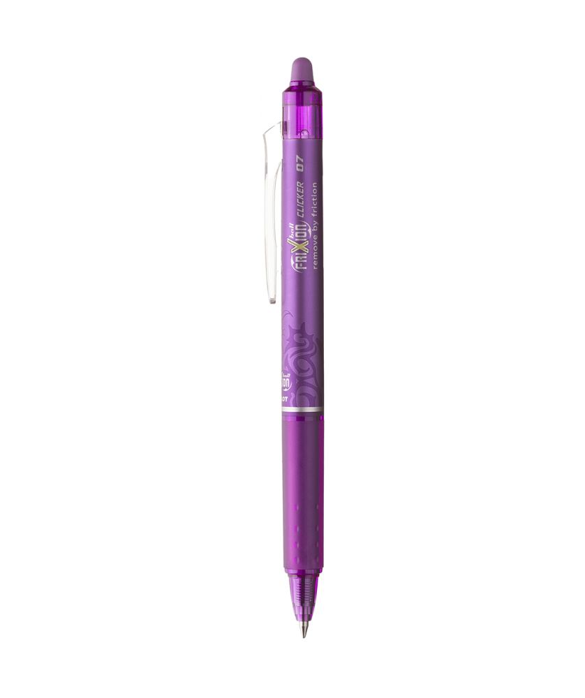 Stylo à encre effaçable FriXion Clicker personnalisé (mauve) Écriture MIF publicitaire