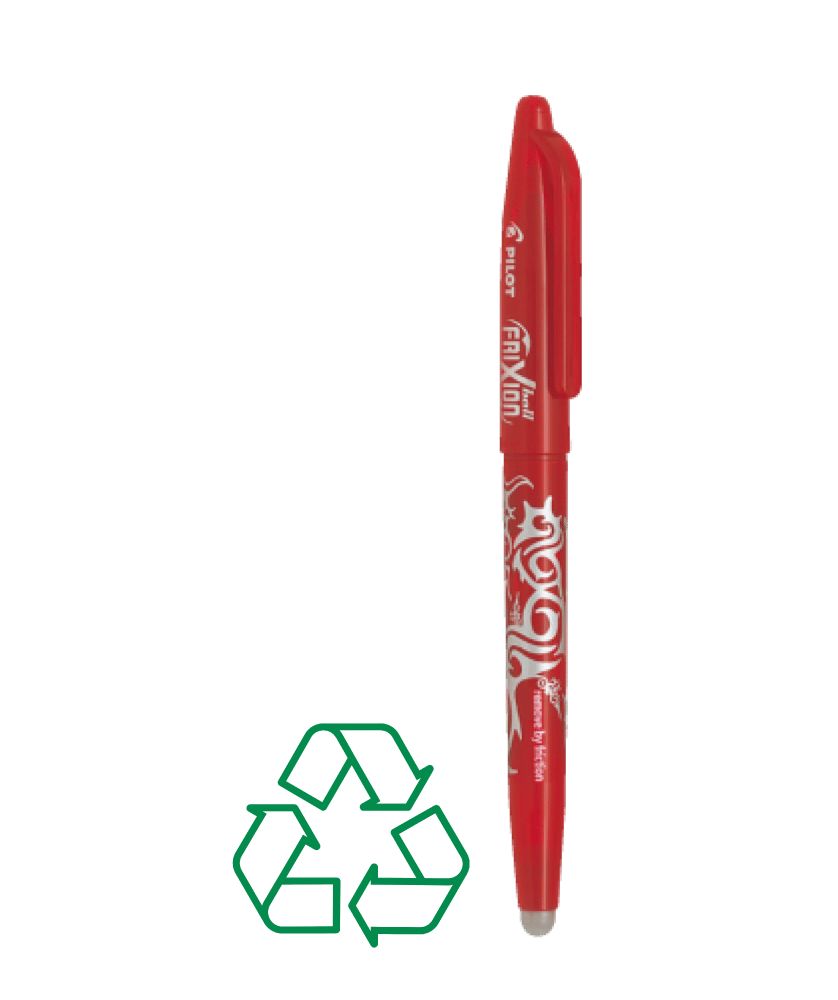 Stylo à encre effaçable FriXion personnalisé (rouge) Écriture MIF publicitaire