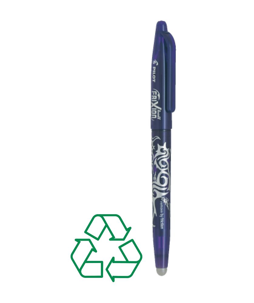 Stylo à encre effaçable FriXion personnalisé (violet) Écriture MIF publicitaire