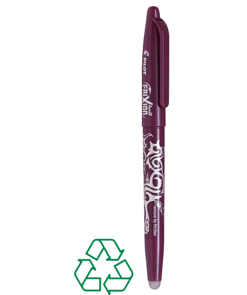 Stylo à encre effaçable FriXion personnalisé (rouge bordeaux) Écriture MIF publicitaire